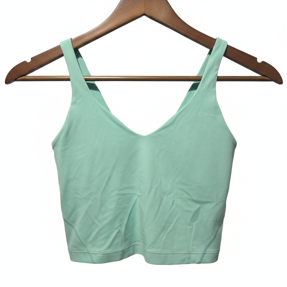 Lululemon Athletica Mint Green Align Tank Top Removable Cups Size 2